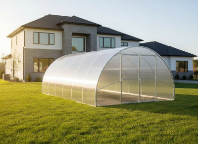 Modular Steel Tunnel Greenhouse | Width 4m 