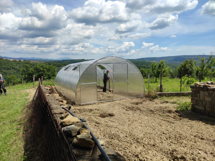 Modular Steel Tunnel Greenhouse | Width 4m 